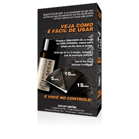 Castanho Natural  - Tonalizante Gel s/ Amônia Beautycolor Men