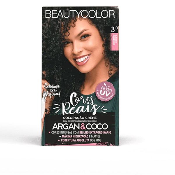 Coloração BeautyColor Permanente Kit - 3.0 Castanho Escuro-7c557c9c-b0af-4872-b823-29a6b17876b9