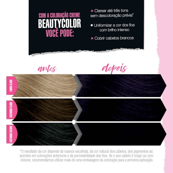 Coloração BeautyColor Permanente Kit - 3.66 Castanho Púrpura-e8db2087-414c-4afe-8430-03fef6e196bd