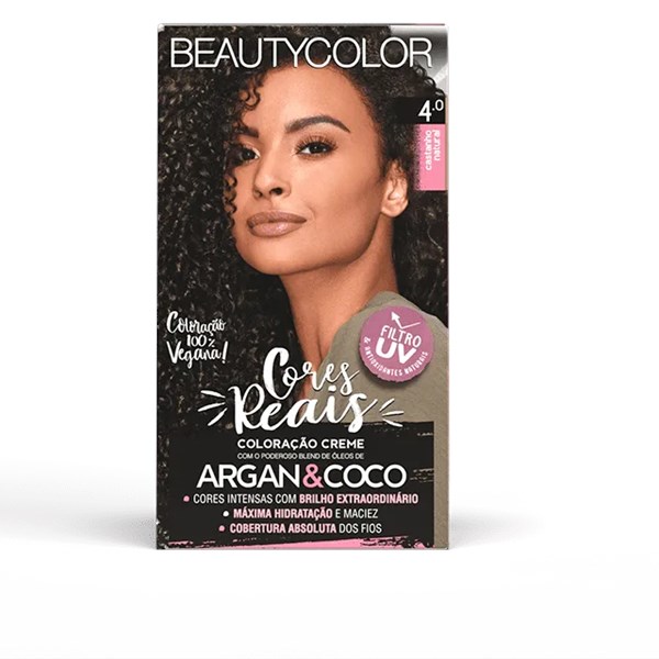 Coloração BeautyColor Permanente Kit - 4.0 Castanho Natural-a158b394-910a-4f62-876b-6dd95bf15bce