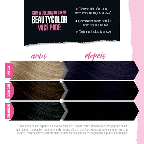 Coloração BeautyColor Permanente Kit - 4.20 Violeta Intenso-a08048fa-a2c5-462a-a472-467884914c72