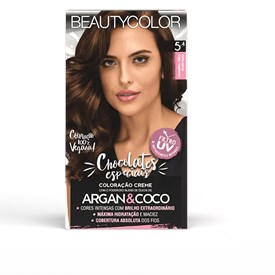 Coloração BeautyColor Permanente Kit - 5.4 Castanho Claro Acobreado