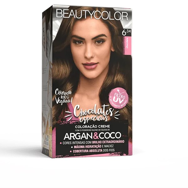 Coloração BeautyColor Permanente Kit - 6.34 Chocolate-3a3f35e1-77e0-4554-b6d0-b15128356b78
