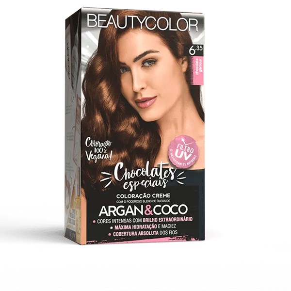 Coloração BeautyColor Permanente Kit - 6.35 Chocolate Glamour-482c0218-e6fb-4f98-992e-3fac22dd63f9