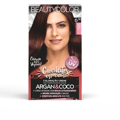 Coloração BeautyColor Permanente Kit - 6.36 Chocolate Mauve