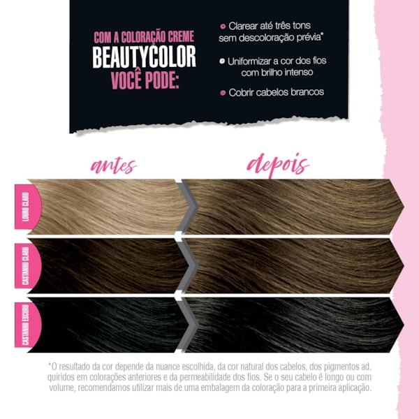 Coloração BeautyColor Permanente Kit - 7.0 Louro Natural-93174973-b1e4-4c1e-9e4a-cca3a63e8281