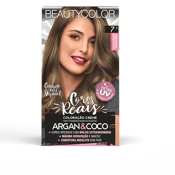 Coloração BeautyColor Permanente Kit - 7.1 Louro Natural Acinzentado-36f97b89-bd7a-450d-9f64-aeb957876ff1