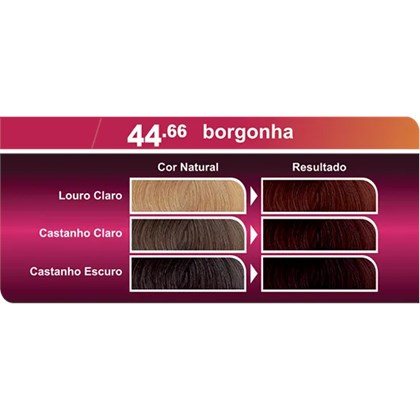 Coloração Bela&Cor Kit - 44.66 Borgonha