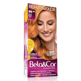 Coloração Bela&Cor Kit - 96.44 Ruivo Natural Claro