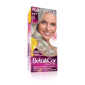 Coloração Bela&Cor - 11.11 Louro Claríssimo Especial Platinado
