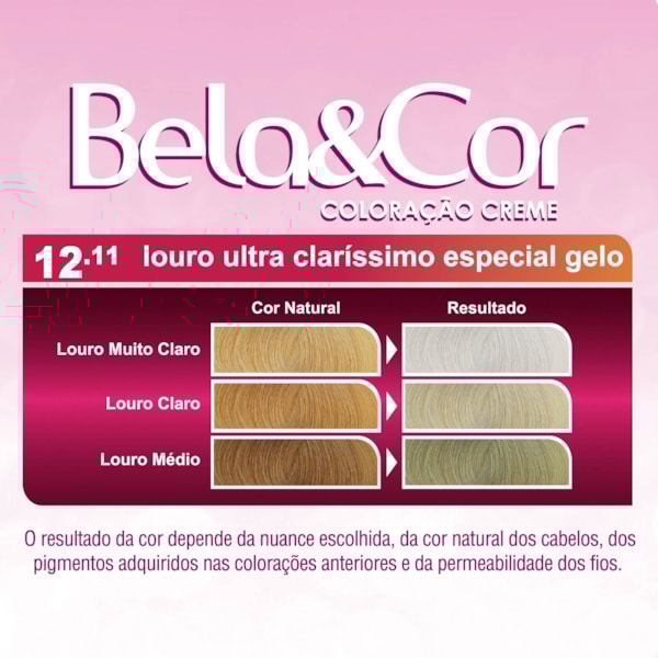 Coloração Bela&Cor - 12.11 Louro Ultra Claro Especial Gelo-e8ebb47d-b4e0-4992-91cd-0ad55cb79236
