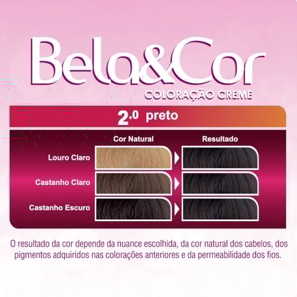 Coloração Bela&Cor - 2.0 Preto-935befb9-20d7-4028-a712-228acc2c3583