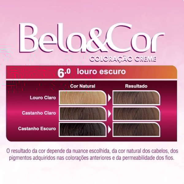 Coloração Bela&Cor - 6.0 Louro Escuro-bc609e25-06cc-43bc-b12f-b0bee5940937