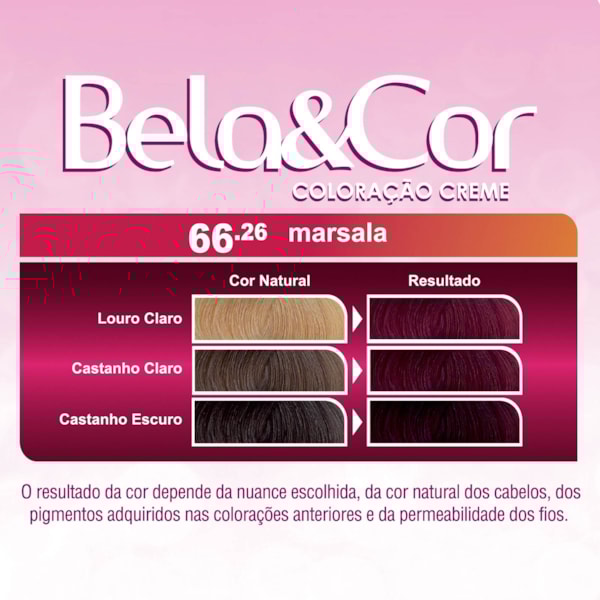 Coloração Bela&Cor - 66.26 Marsala-168c943f-0aea-47ce-a805-6b50d8f81179