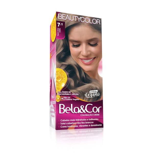 Coloração Bela&Cor - 7.1 Louro Cinza Médio-71283ad6-fda8-4695-b538-a54b83f5c2e1