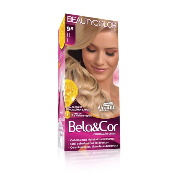 Coloração Bela&Cor - 9.0 Louro Muito Claro-e428aa13-ffaa-4c6e-92a7-6dd9c514a8c0