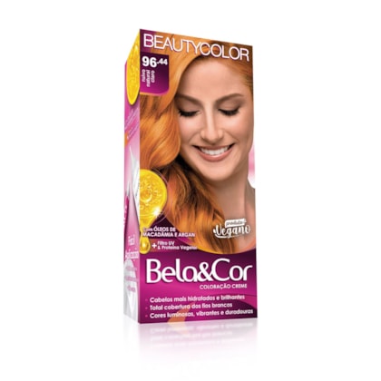 Coloração Bela&Cor - 96.44 Ruivo Natural Claro