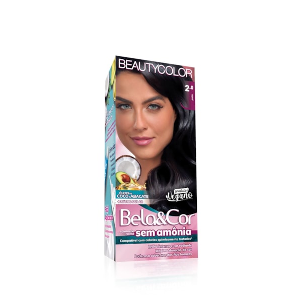 Coloração Bela&Cor Sem Amônia - 2.0 Preto-181ca856-c427-4894-b9aa-154d012024a0