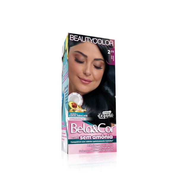 Coloração Bela&Cor Sem Amônia - 2.11 Preto Azulado-bc312f86-5536-44b6-aad0-f252ca5fec33