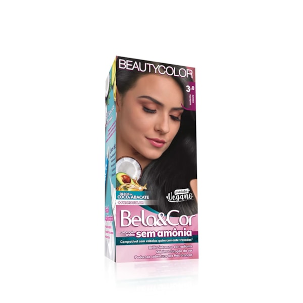 Coloração Bela&Cor Sem Amônia - 3.0 Castanho Escuro-c3357123-9823-4f16-99bb-d18809c635c3