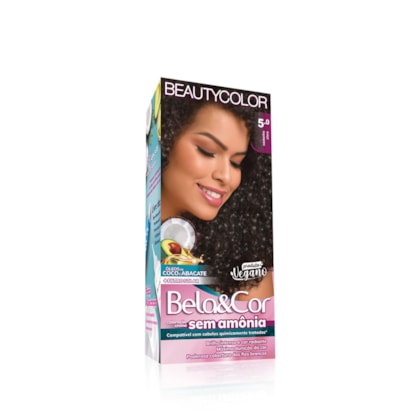 Coloração Bela&Cor Sem Amônia - 5.0 Castanho Claro