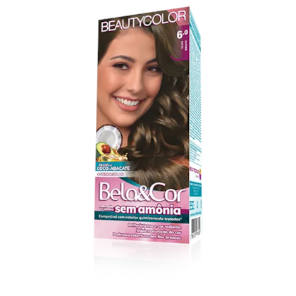 Coloração Bela&Cor Sem Amônia - 6.0 Louro Escuro