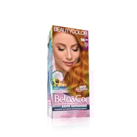 Coloração Bela&Cor Sem Amônia - 96.44 Ruivo Natural Claro