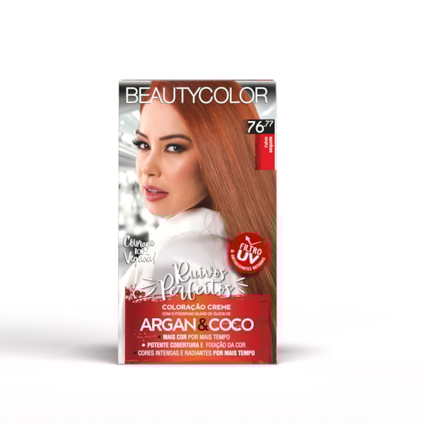 Coloração Kit BEAUTYCOLOR - 76.77 Ruivo Sequoia-179b7433-09e5-4f42-b9d9-74ffe4b468bb