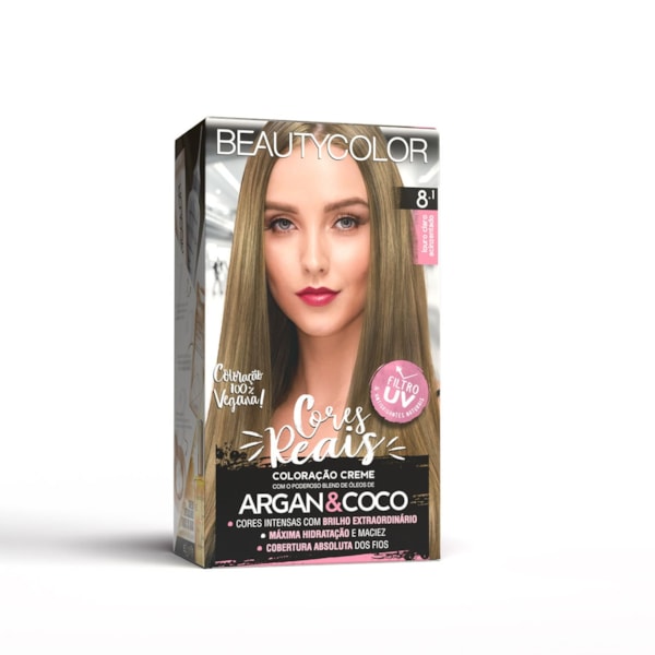 Coloração Kit BEAUTYCOLOR - 8.1 Louro Claro Acinzentado-f1cfa439-5c23-4492-9750-54c268d3e802