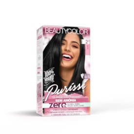 Coloração Kit BEAUTYCOLOR Puríssi Sem Amônia - 2.0 Preto