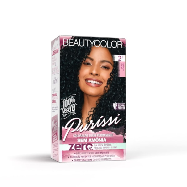 Coloração Kit BEAUTYCOLOR Puríssi Sem Amônia - 2.11 Preto Azulado-0477d182-6501-4d2d-9cb4-da661197264e
