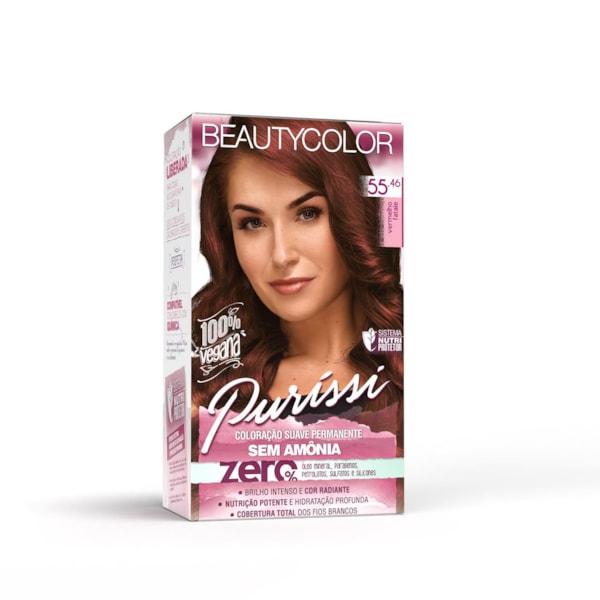 Coloração Kit BEAUTYCOLOR Puríssi Sem Amônia - 55.46 Vermelho Fatale-fdd13db0-8371-4130-99ef-908696c25b20