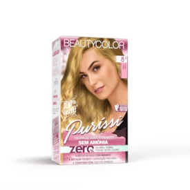 Coloração Kit BEAUTYCOLOR Puríssi Sem Amônia - 8.0 Louro Claro