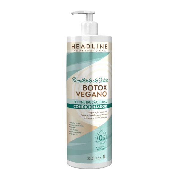 Condicionador Botox Vegano Resultado De Salão Headline 1000ml-de88778e-fd47-45df-8517-ad29a7b8868f