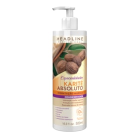 Condicionador Karité Absoluto - Hidrata, Sela e Recupera a Maciez - HEADLINE Especialidades - 500ml