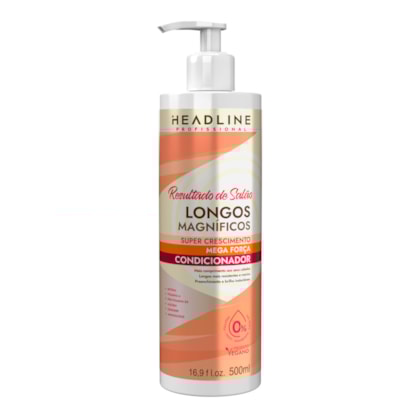Condicionador Longos Magníficos, Resistência e Selagem dos Fios - HEADLINE - 500ml