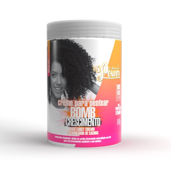 Creme para Pentear Bomb Crescimento Soul Power - Define e Recupera a Curvatura - 800g-f4d22d13-8912-47b0-813b-ed8a9487273a