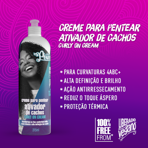 Creme para Pentear Curly On Cream Soul Power - Ativa os Cachos, dá Brilho e Define - 315ml-65f2e608-fed7-4932-8330-b20c60078339