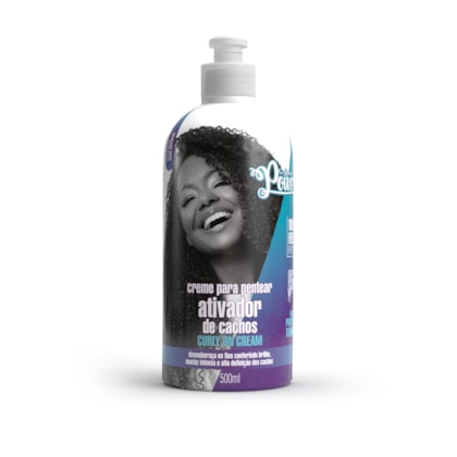 Creme para Pentear Curly On Cream Soul Power - Ativa os Cachos, dá Brilho e Define - 500ml