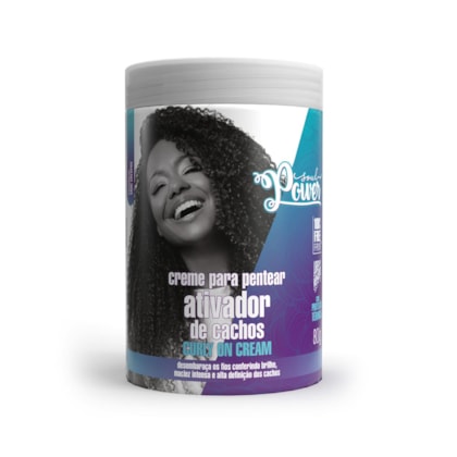 Creme para Pentear Curly On Cream Soul Power - Ativa os Cachos, dá Brilho e Define - 800g