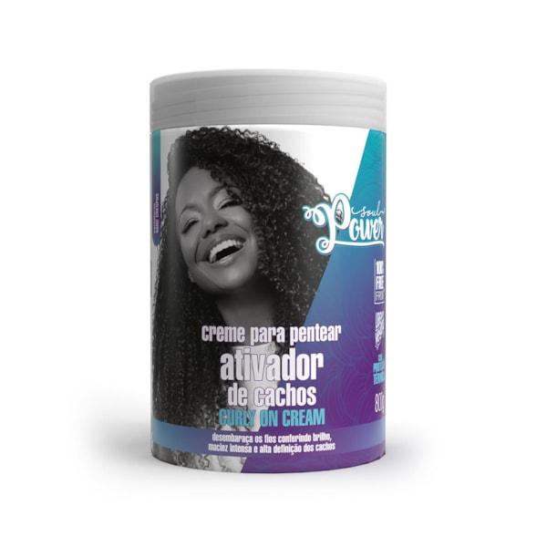 Creme para Pentear Curly On Cream Soul Power - Ativa os Cachos, dá Brilho e Define - 800g-a13ee159-a7cb-4648-9361-267158e4ae1d