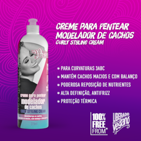 Creme para Pentear Curly Styling Cream Soul Power - Modela, Repõe Nutrientes e Reduz o Frizz - 315ml