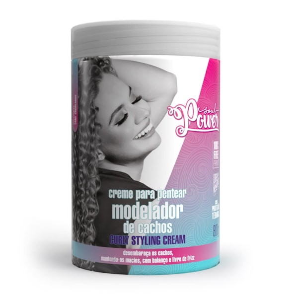 Creme para Pentear Curly Styling Cream Soul Power - Modela, Repõe Nutrientes e Reduz o Frizz - 800g-38c48676-aee1-4eea-a344-b145876acb50