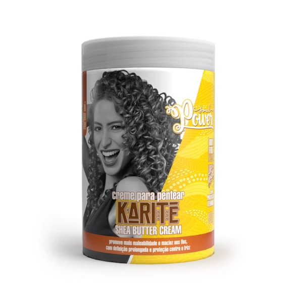Creme Para Pentear Karité Soul Power - Define, Hidrata e Mantém os Cachos Macios - 800g-6bc2add6-6855-4aac-b162-77416ffc227b