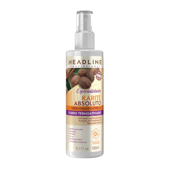 Fluido Termoativado Karité Absoluto - Protege do Calor, Combate o Ressecamento e Hidrata - HEADLINE Especialidades - 180-f0a9a0bf-aabb-4261-b676-5d60e87c9e9c
