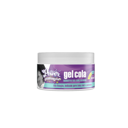 Gel Cola Texturizações Soul Power - Alta Fixação para Penteados e Baby Hair - 250g