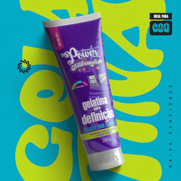 Gelatina Para Definição Texturizações Soul Power - Alta definição e Volume Estruturado - 280g-6b39c27c-f184-49d7-a931-4b95d321cc37