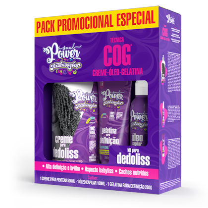 Kit Dedoliss Texturizações Soul Power - Finalização COG, Alta Definição e Efeito Babyliss