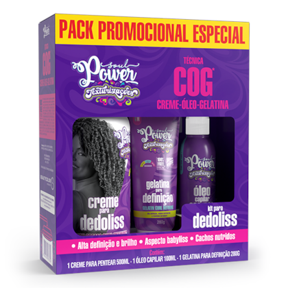 Kit Dedoliss Texturizações Soul Power - Finalização COG, Alta Definição e Efeito Babyliss