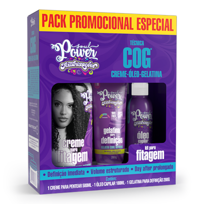 Kit Fitagem Texturizações Soul Power - Finalização COG, Definição e Volume Estruturado